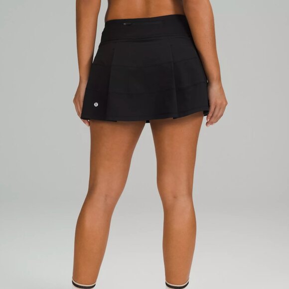 Lululemon Black Pace Rival Mid-Rise Skirt - Picture 2 of 8